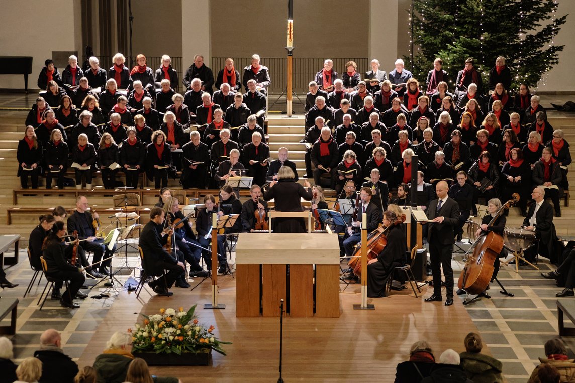 Chor und Kammerorchester beim Weihnachtsoratorium